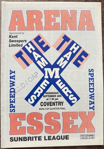 1991 arena essex - arena-essex, vs