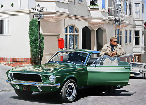 Steve mcqueen bullitt car - mcqueen,