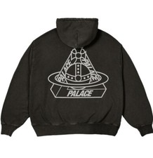 PALACE X VIVIENNE WESTWOOD BLACK HOODIE SWEATSHIRT 
