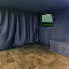 For Vauxhall Vivaro Cab Divider Curtain Kit with Rail Premium Quality - Van-X