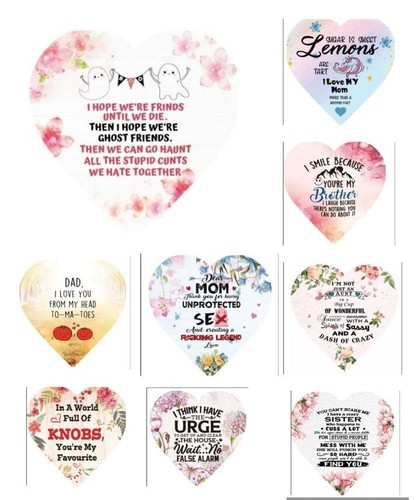 Wooden heart hanging sign - heart, wall