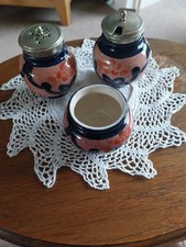 Antique Gaudy Welsh Condiments