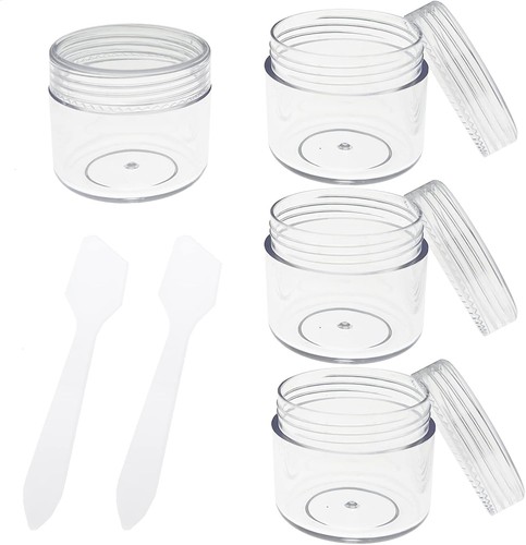Small plastic containers with - small,