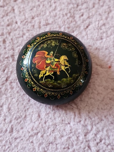 Vintage russian black laquer - vintage,