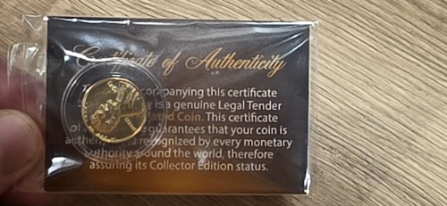 Gold plated steel cent - plated,