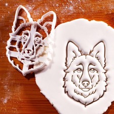 Belgian Shepherd Face Cookie