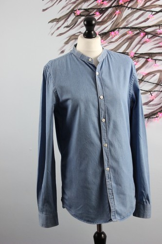 Fcuk chambray mandarin collar - fcuk,