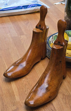 Antique Pair of Wooden Shoe /