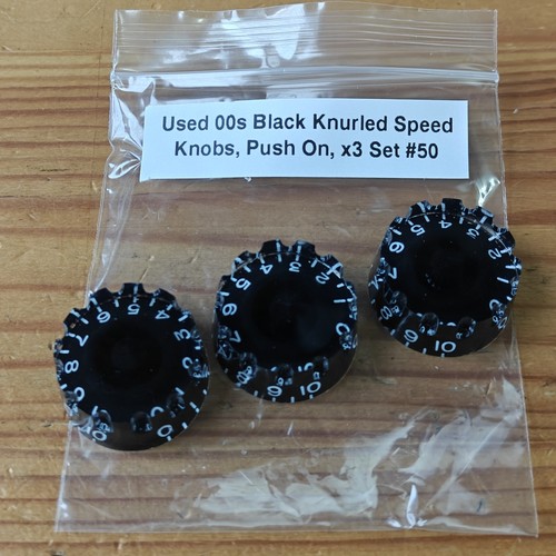 Used 00s knurled - knurled, black