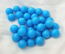 OPAQUE LIGHT BLUE - 25 Beautiful Solid Colour Glass Marbles, Brand New, 14mm