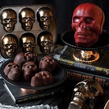 Realistic halloween skull - realistic,