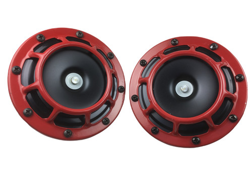 Red duel grill horn honda - grill,