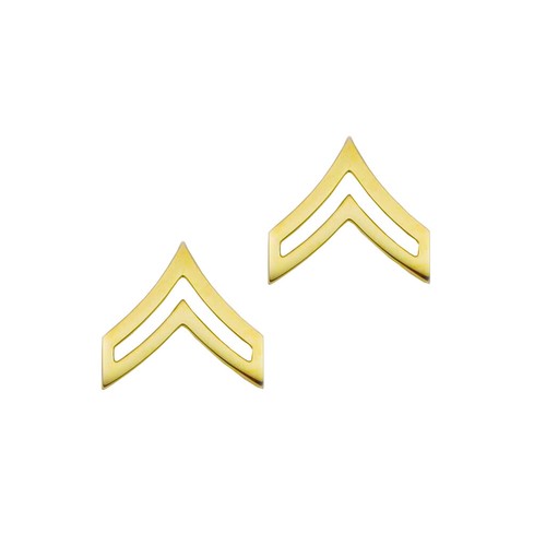Police corporal gold rank pin - police,