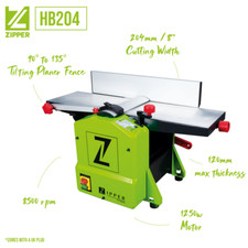 Zipper planer thicknesser - 8",
