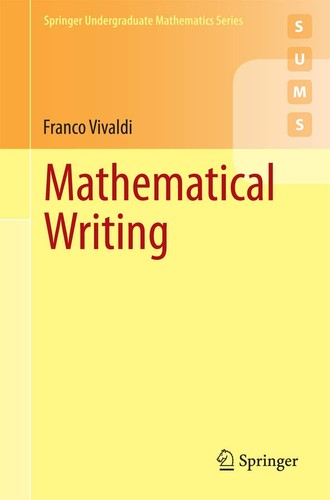 Mathematical writing springer - mathematical,