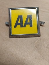 Vintage Chrome AA Badge