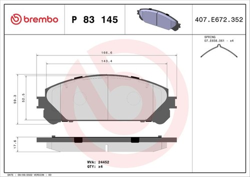 Brembo p83145 brake - p83145,