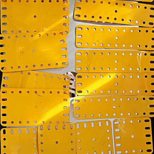 Meccano metal yellow - meccano,