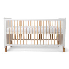 Clair de Lune Essentials Cot Bed Adjustable Height Baby/Toddler Crib 145 x 75 cm