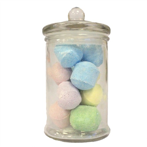 Glass sweet jars with lids - with,