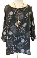 Italian Floral Necklace Tunic