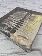 Cutlery set knives forks & spatula, bronze & teak made in Thailand serves 6 *New