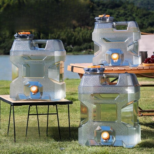 Water container with tap