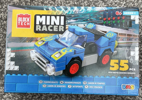 Block tech blue car - tech,