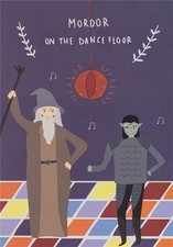 Mordor On The Dance Floor Card Humour Funny Birthday Thank You Congratulations