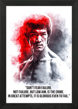 Bruce Lee Quotes Framed Wall