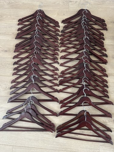 Dark wood hangers - hangers, 50