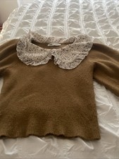 Zara Jumper Brown Size Small