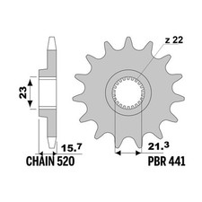 PBR Z14 Sprocket 520 Stepping