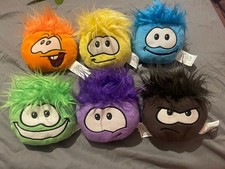 Disney Club Penguin Puffles Bundle X6 Soft Plush Toy Jakks Pacific