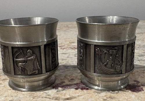 Pair vintage konge tinn - tinn, norway