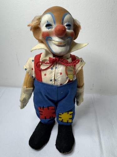 Steiff clownie wool and rayon - and,