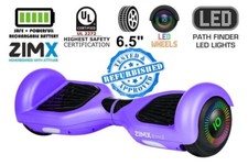 ZIMX Purple HB2 Swegway with LED Wheels UL2272 Certified (RFB)