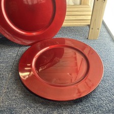 2   33cm Charger Plates Cherry