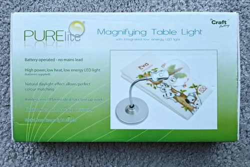 Purelite magnifying table lamp - purelite,