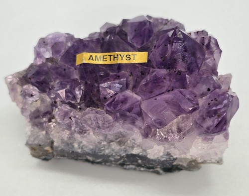 Raw amethyst crystal cluster - amethyst,