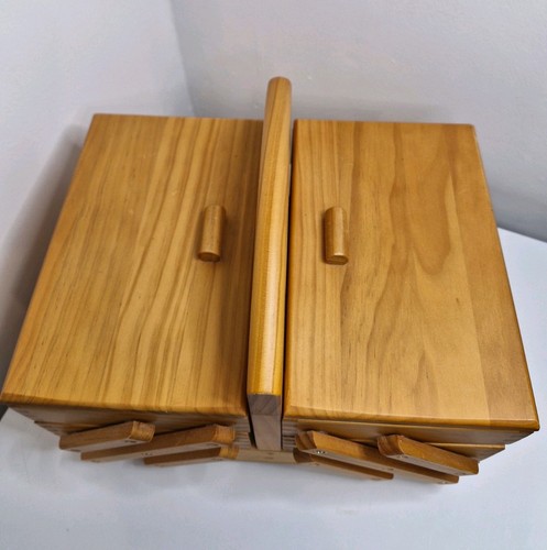 Wooden sewing box - wooden,