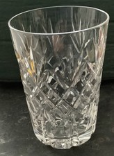 Cut Crystal Georgian Style Tumbler In The Manner Of Webb Corbett 11cm