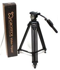 Boxed Giottos BL 1150 Video Tripod w/ fluid Pan Tilt levelling ball head & Benro