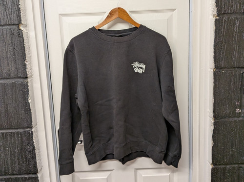 Stussy black sweatshirt dice - stussy,