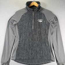 Adidas Nevada Wolf Pack Quarter Zip Pullover Sweatshirt Women's Small Climalite