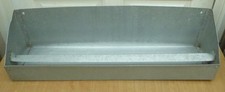 VINTAGE ALUMINIUM CHICKEN & POULTRY FEEDER TROUGH FOR WALL MOUNTING - 24" LONG