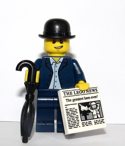 Lego business man minifigure - man,