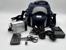 Panasonic NV-GS11 Handheld MiniDV Cassette Camcorder Silver Tested Working & Bag