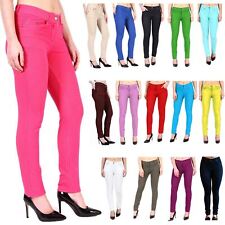 Womens Plain Jeggings Stretchy