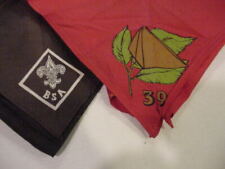 Boy Scout Necker Chief Red Troup 39 Rochester New York Rare 1960 One Reg Black